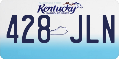 KY license plate 428JLN