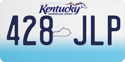KY license plate 428JLP