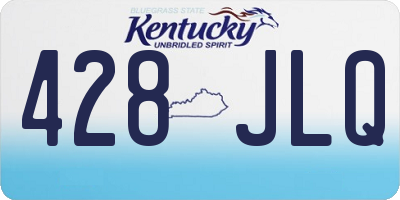 KY license plate 428JLQ