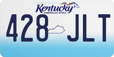 KY license plate 428JLT