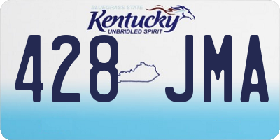 KY license plate 428JMA