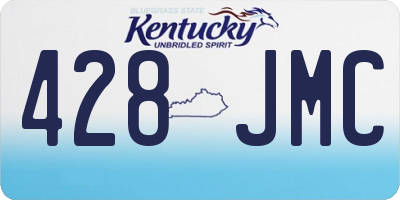 KY license plate 428JMC