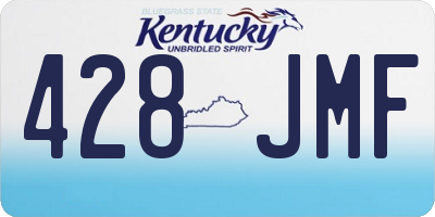 KY license plate 428JMF
