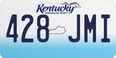 KY license plate 428JMI