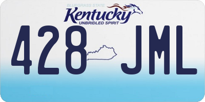 KY license plate 428JML