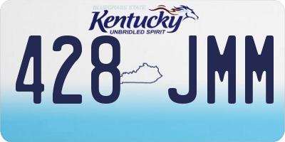 KY license plate 428JMM