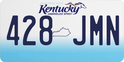 KY license plate 428JMN