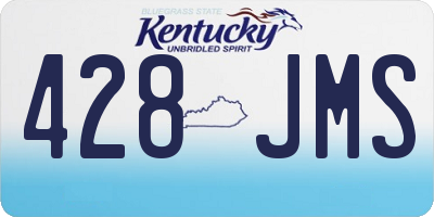 KY license plate 428JMS