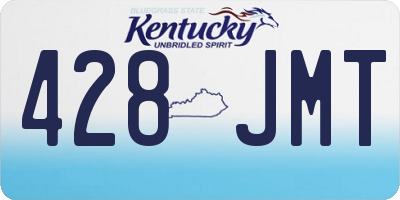 KY license plate 428JMT