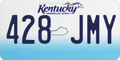 KY license plate 428JMY