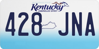 KY license plate 428JNA