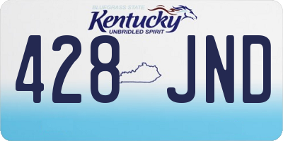 KY license plate 428JND