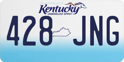 KY license plate 428JNG