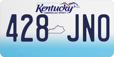 KY license plate 428JNO
