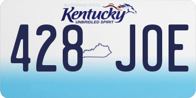 KY license plate 428JOE