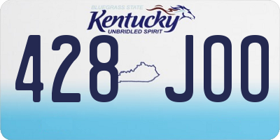 KY license plate 428JOO