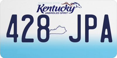 KY license plate 428JPA