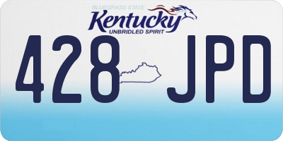 KY license plate 428JPD