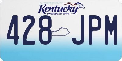 KY license plate 428JPM