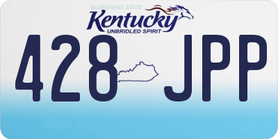 KY license plate 428JPP