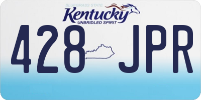 KY license plate 428JPR