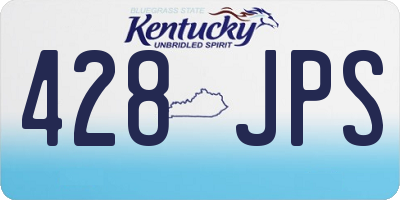 KY license plate 428JPS