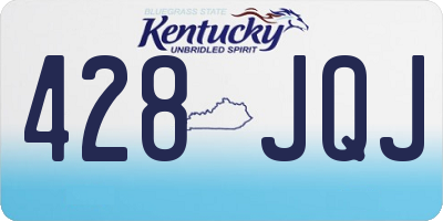 KY license plate 428JQJ