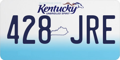 KY license plate 428JRE