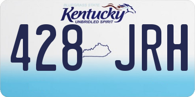 KY license plate 428JRH