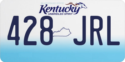 KY license plate 428JRL