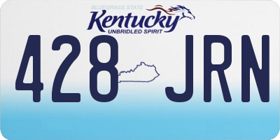 KY license plate 428JRN