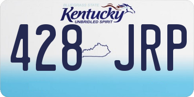KY license plate 428JRP