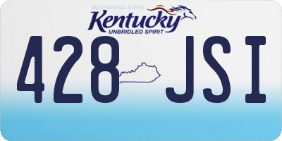 KY license plate 428JSI