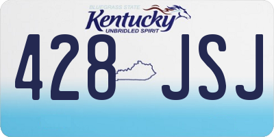 KY license plate 428JSJ
