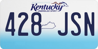 KY license plate 428JSN