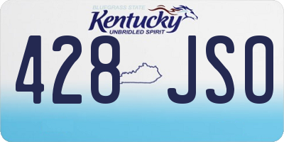 KY license plate 428JSO