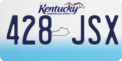 KY license plate 428JSX