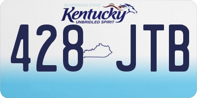 KY license plate 428JTB