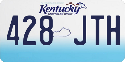 KY license plate 428JTH