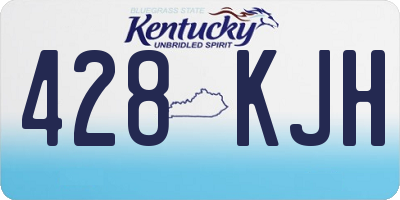 KY license plate 428KJH