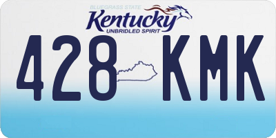 KY license plate 428KMK