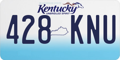 KY license plate 428KNU