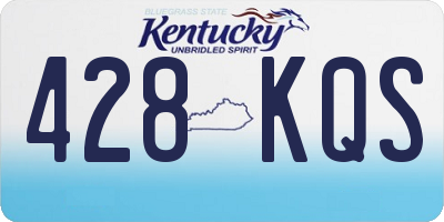 KY license plate 428KQS