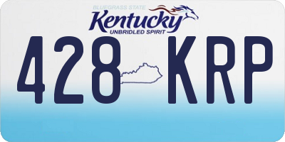 KY license plate 428KRP