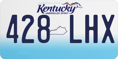 KY license plate 428LHX