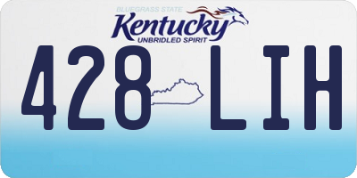 KY license plate 428LIH