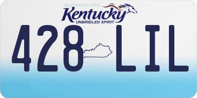 KY license plate 428LIL