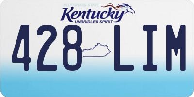 KY license plate 428LIM