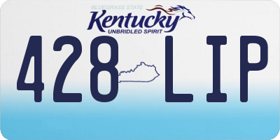 KY license plate 428LIP