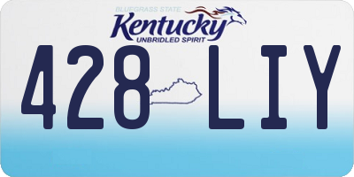 KY license plate 428LIY